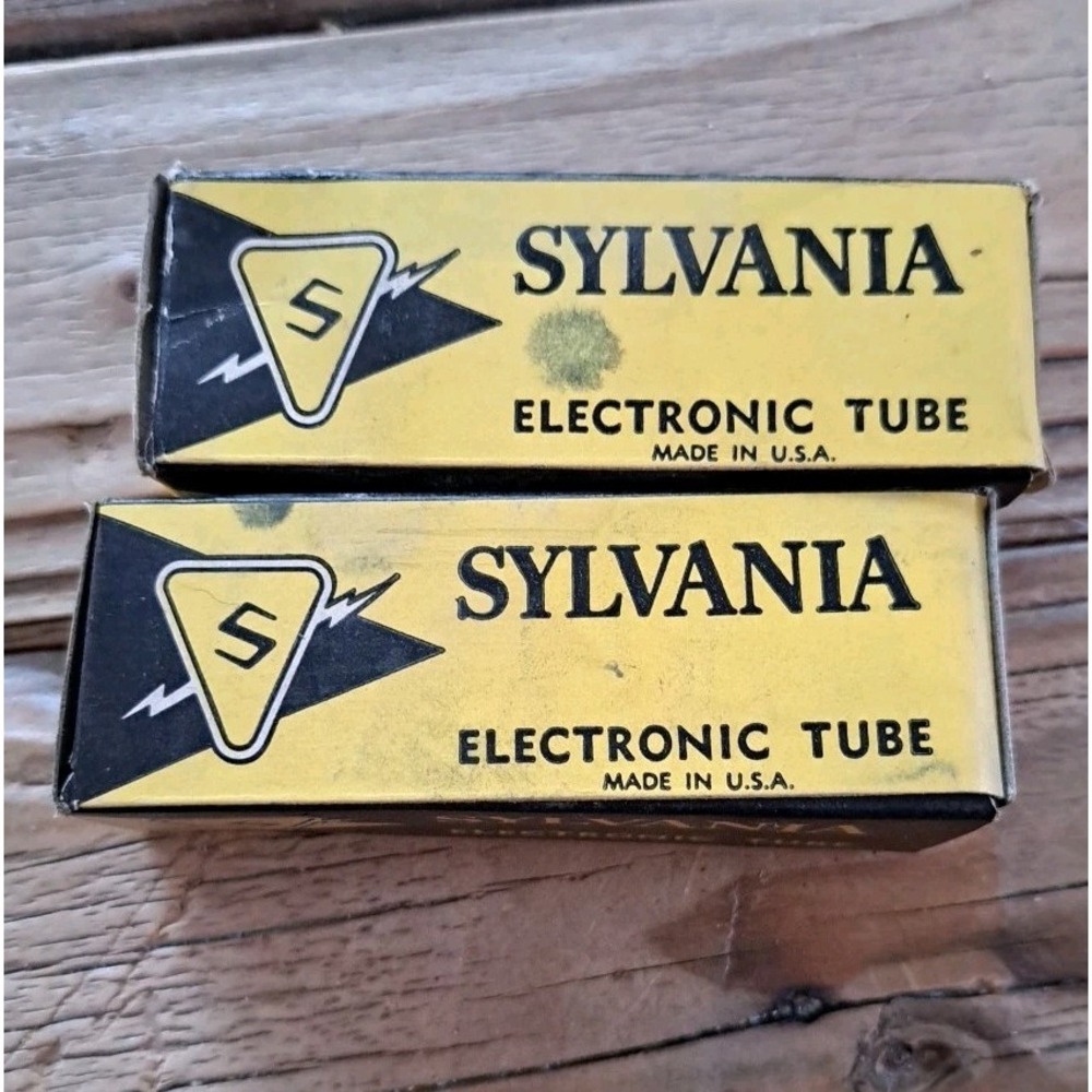 2 Sylvania 6SG7/6К4/VT211/CV1978 Remote Cutoff Pentode Audio Vacuum Tube Valve-